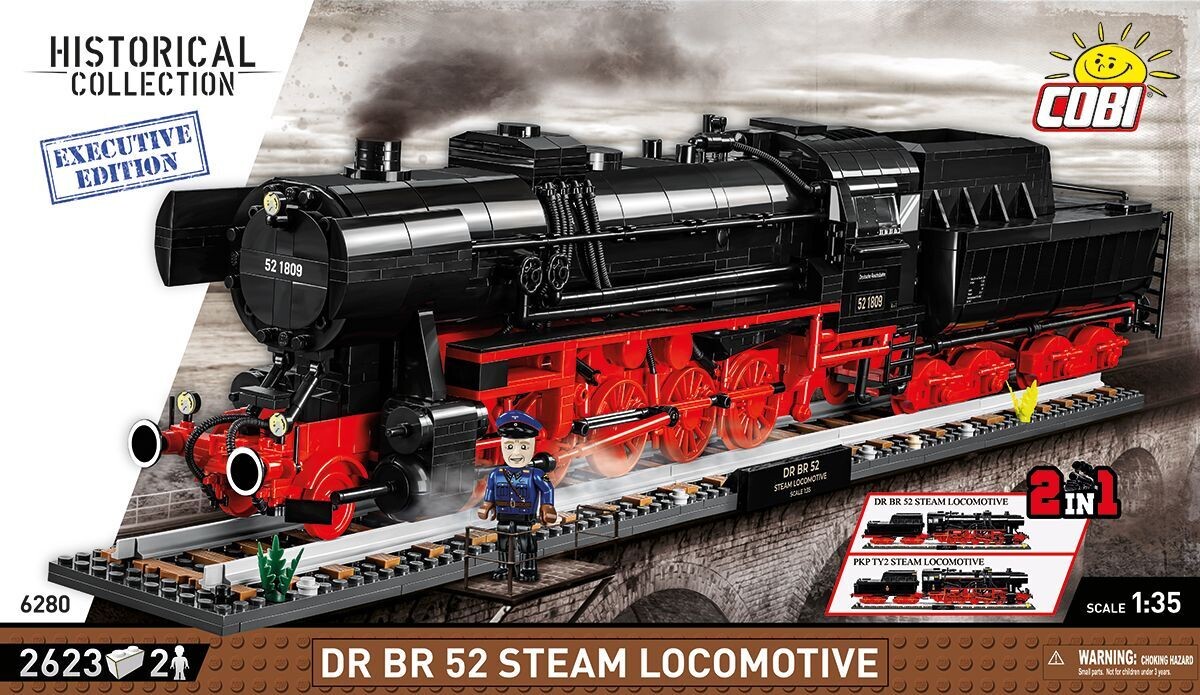 Cobi 6280 - DR BR 52 Steam Locomotive 2in1 - Executive Edition