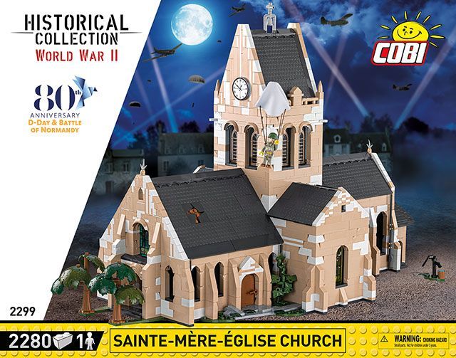Cobi 2299 - Church Sainte-Mère-Eglise June 6 1944 D-Day Cobi 2299 - Church Sainte-Mère-Eglise June 6 1944 D-Day
