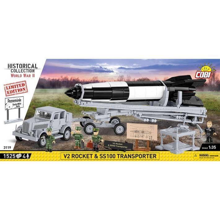 Cobi 3119 - V2 Rocket & SS100 Transporter - Limiterte Auflage Cobi 3119 - V2 Rocket & SS100 Transporter - Limiterte Auflage