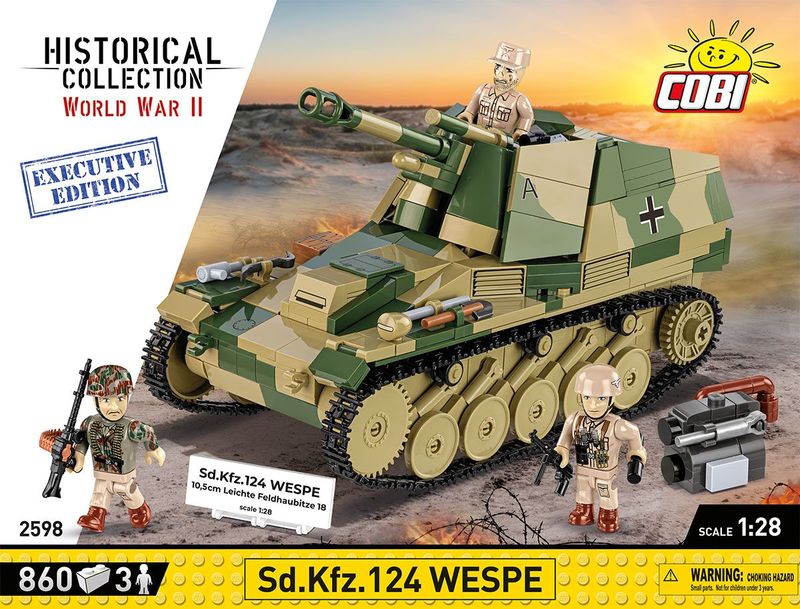Cobi 2598 - Sd.Kfz.124 Wespe - Executive Edition Cobi 2598 - Sd.Kfz.124 Wespe - Executive Edition