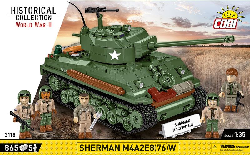 Cobi 3118 - Sherman M4A2E8(76)W Cobi 3118 - Sherman M4A2E8(76)W
