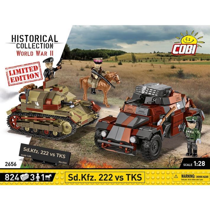 Cobi 2656 - Sd.Kfz. 222 vs TKS (September 1939) - Limitierte Auflage