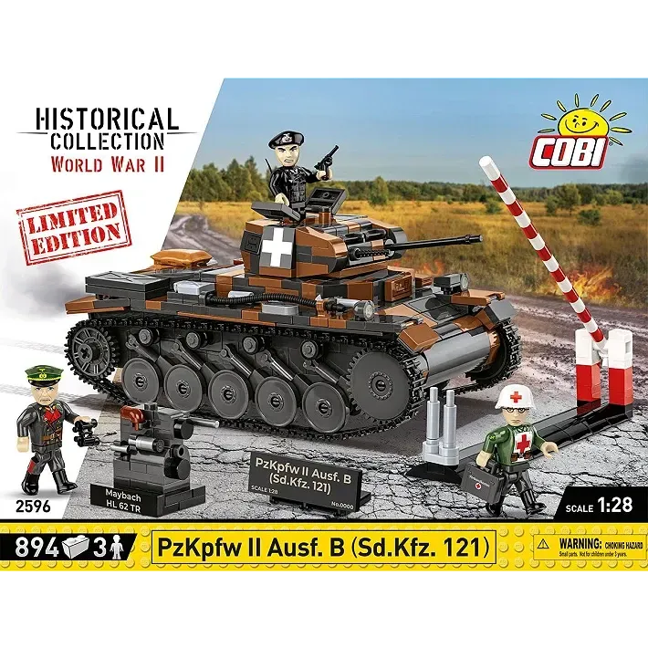 Cobi 2596 - Panzerkampfwagen II Ausf. B - Limiterte Auflage Cobi 2596 - Panzerkampfwagen II Ausf. B - Limiterte Auflage
