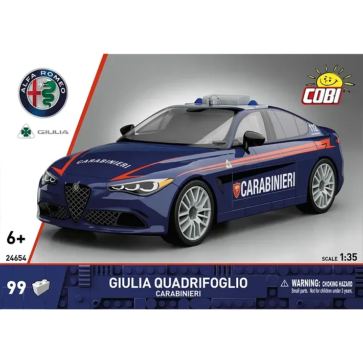 Cobi 24654 - Giulia Quadrifoglio Carabinieri Cobi 24654 - Giulia Quadrifoglio Carabinieri