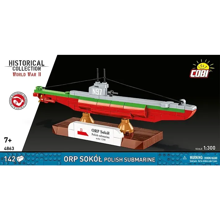 Cobi 4863 - ORP Sokół Polish Submarine Cobi 4863 - ORP Sokół Polish Submarine