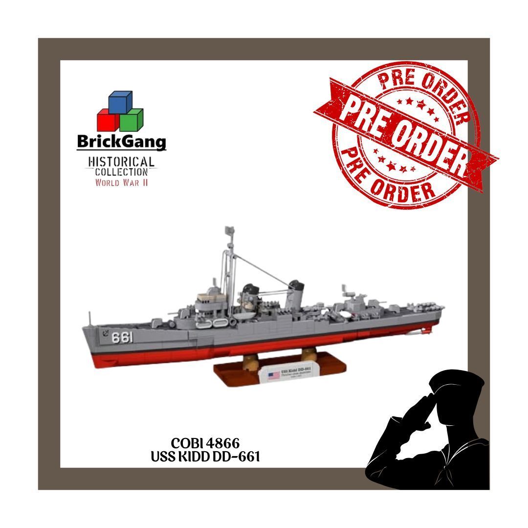 Cobi 4866  -   USS KIDD DD-661