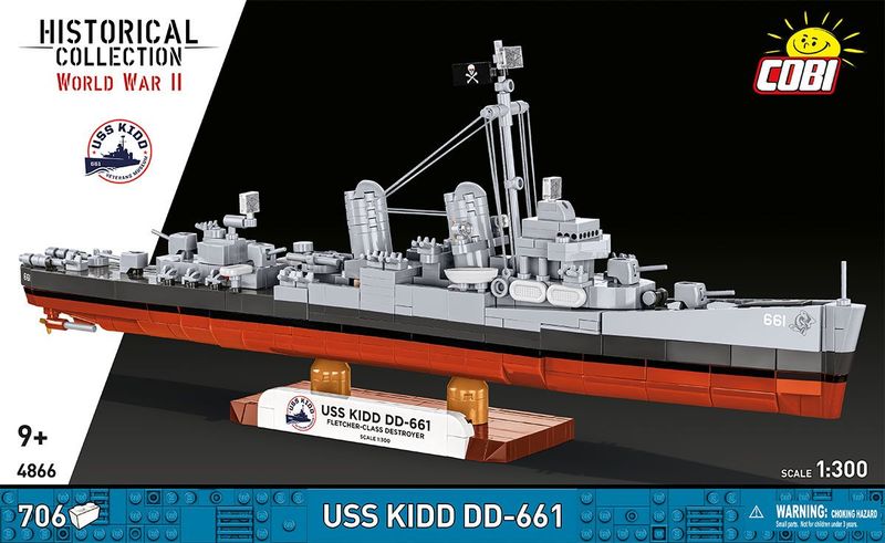 Cobi 4866  -   USS Kidd DD-661