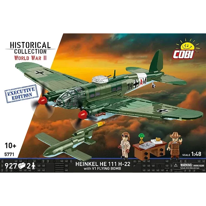 Cobi 5771  -   Heinkel HE 111 H-22 with V1 Flying Bomb - Executive Edition