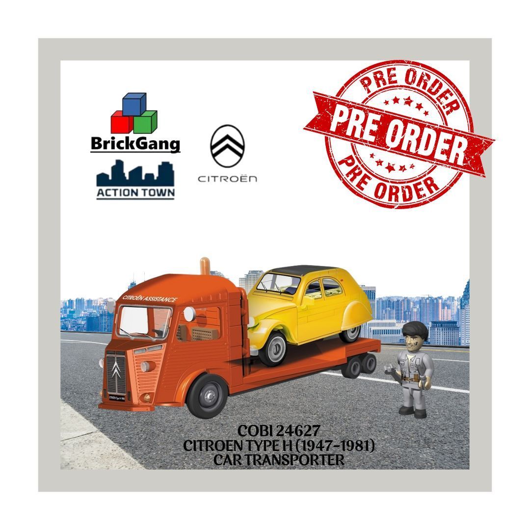 Cobi 24627 - CITROËN TYPE H CAR TRANSPORTER