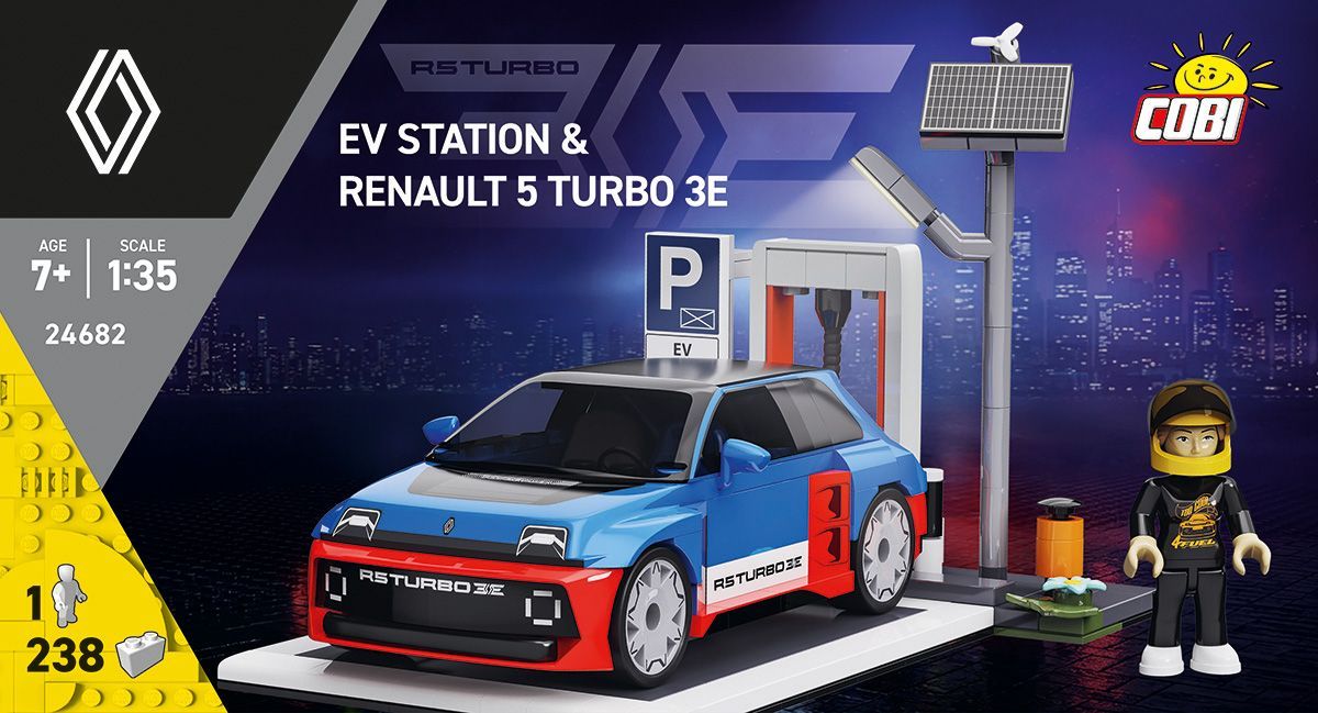 Cobi 24682 - EV Station & Renault 5 Turbo 3E Cobi 24682 - EV Station & Renault 5 Turbo 3E