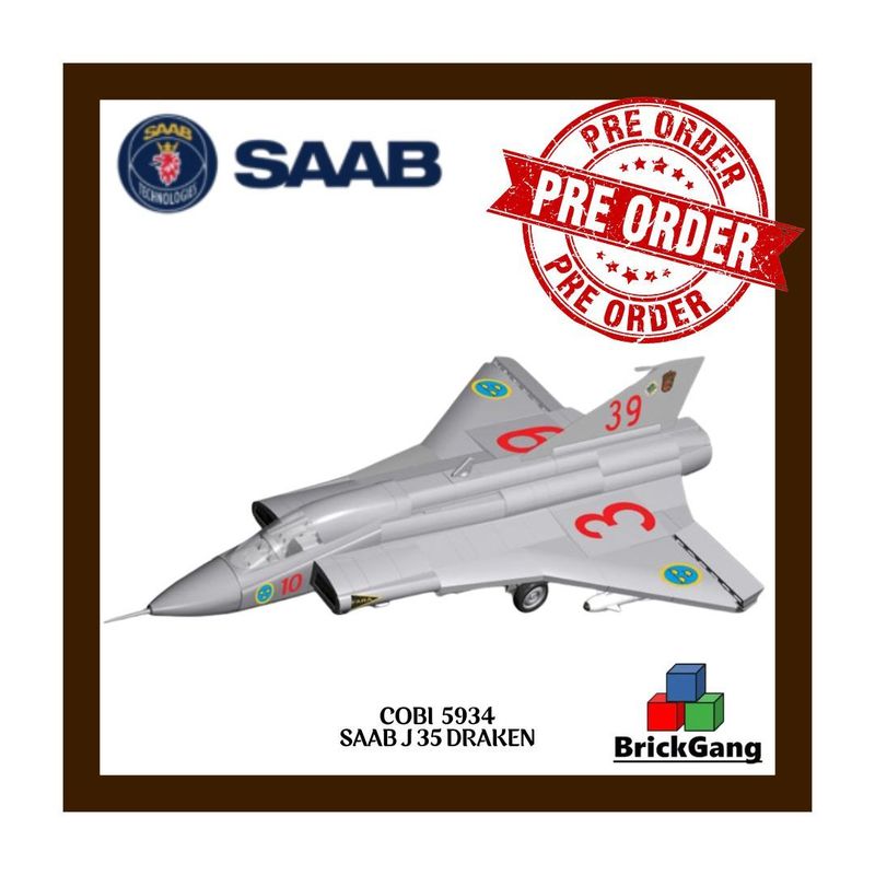 Cobi 5934 - SAAB 35 DRAKEN DRAGON Cobi 5934 - SAAB 35 DRAKEN DRAGON