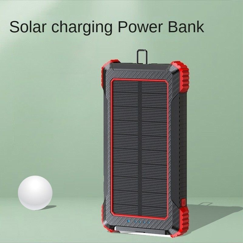Solar Energy Power Bank II, Fast Charging, Flash Light