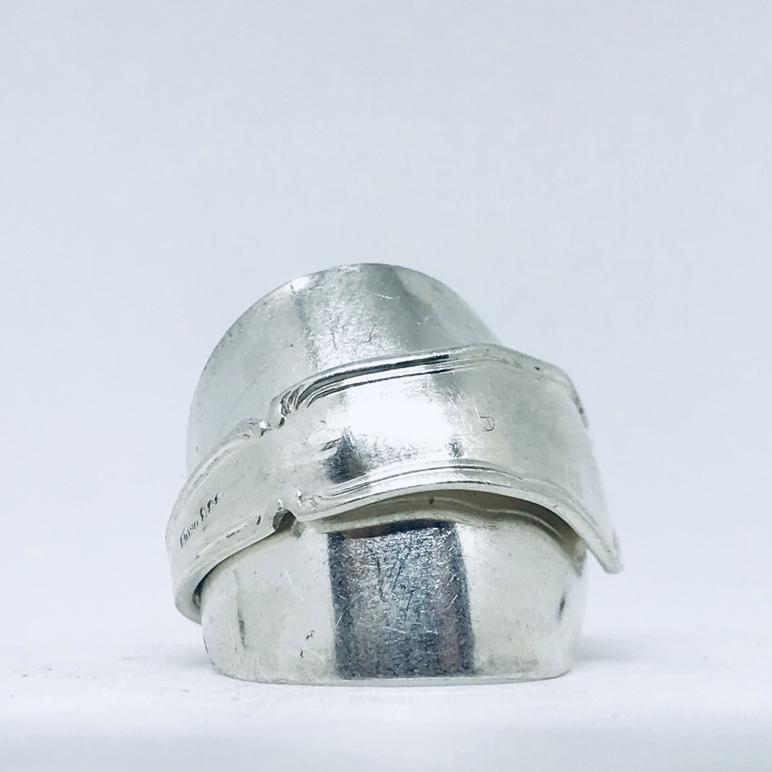 Anello INTERO CUCCHIAINO antica posata in argento