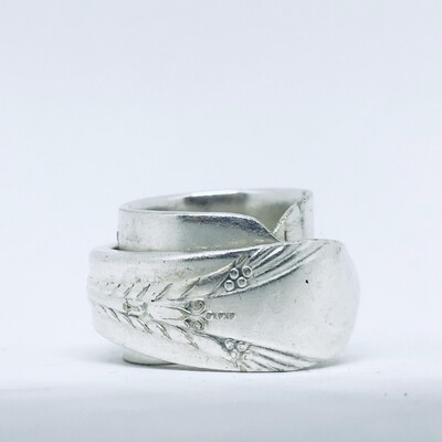 Anello SPALMABURRO antica posata in argento