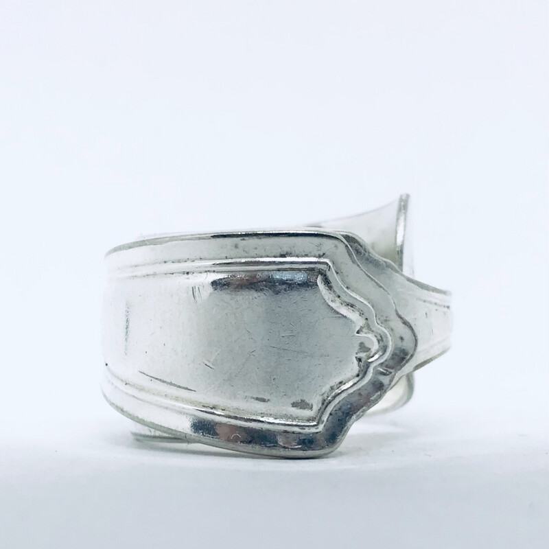Anello SPALMABURRO antica posata in argento