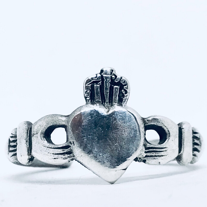 Anello FALANGINA CLADDAGH antica spilla
