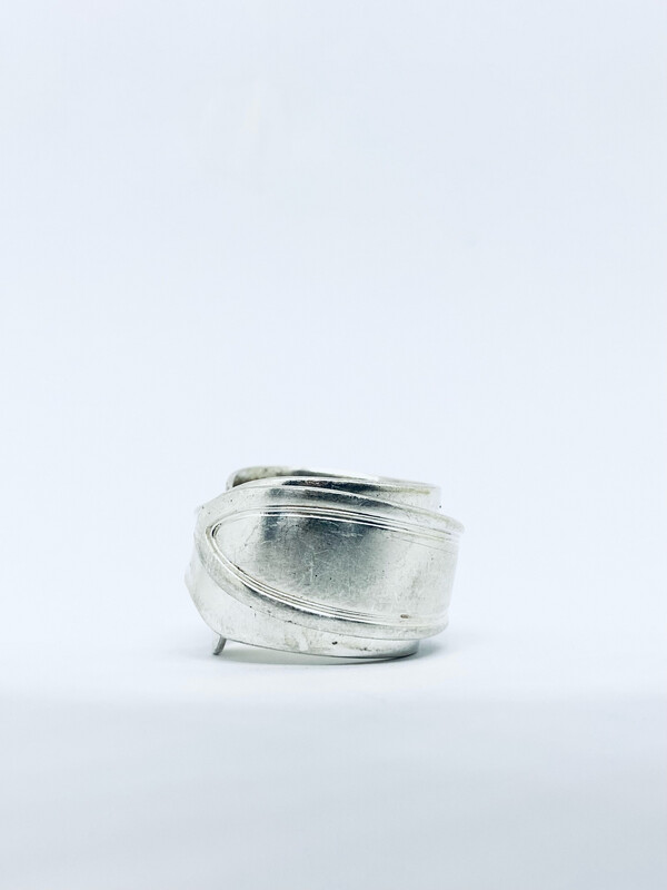 Anello SPALMABURRO antica posata in argento