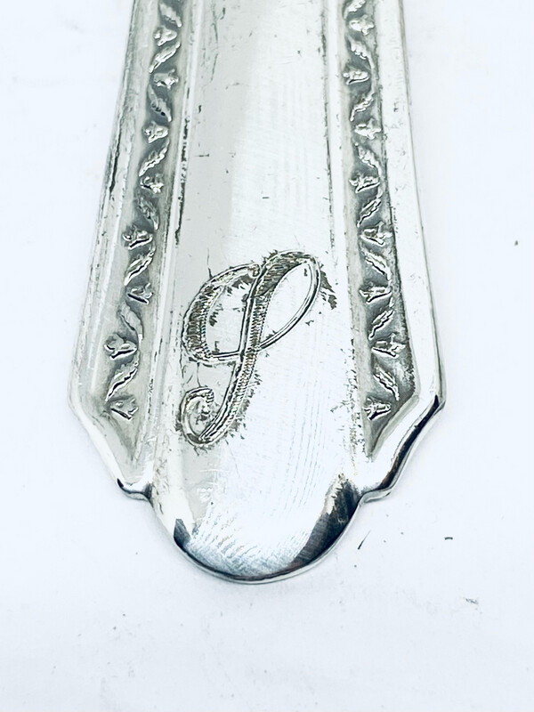 Anello SPIRALE INIZIALE &quot;S&quot; antica posata