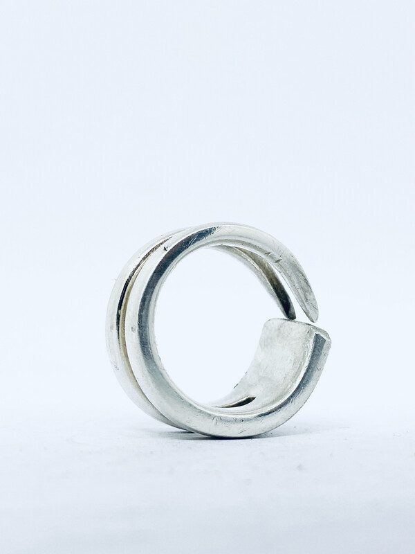 Anello FEDINA DOPPIO REBBIO antica posata
