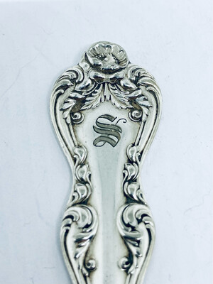 Anello SPIRALE INIZIALE &quot;S&quot; antica posata