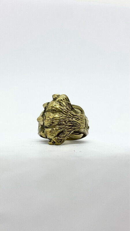 Anello PINZETTA/ZAMPETTA OTTONE antica posata