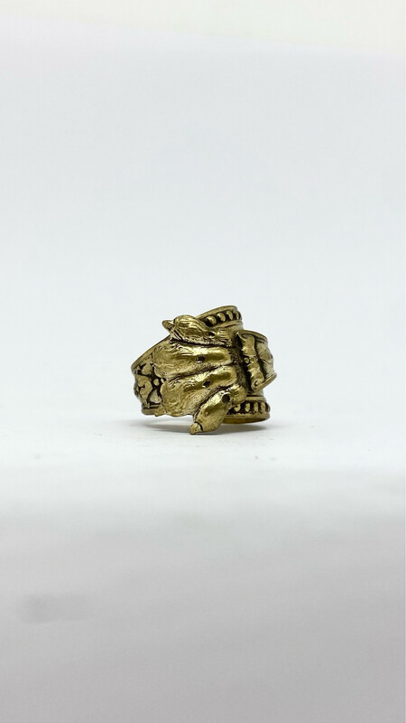Anello PINZETTA/ZAMPETTA OTTONE antica posata