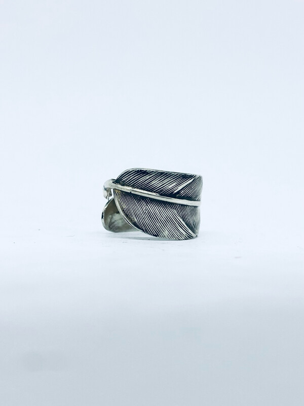 Anello SPILLA PIUMA STERLING antica spilla