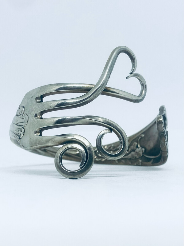 Bracciale FORCHETTA ALPACCA antica posata