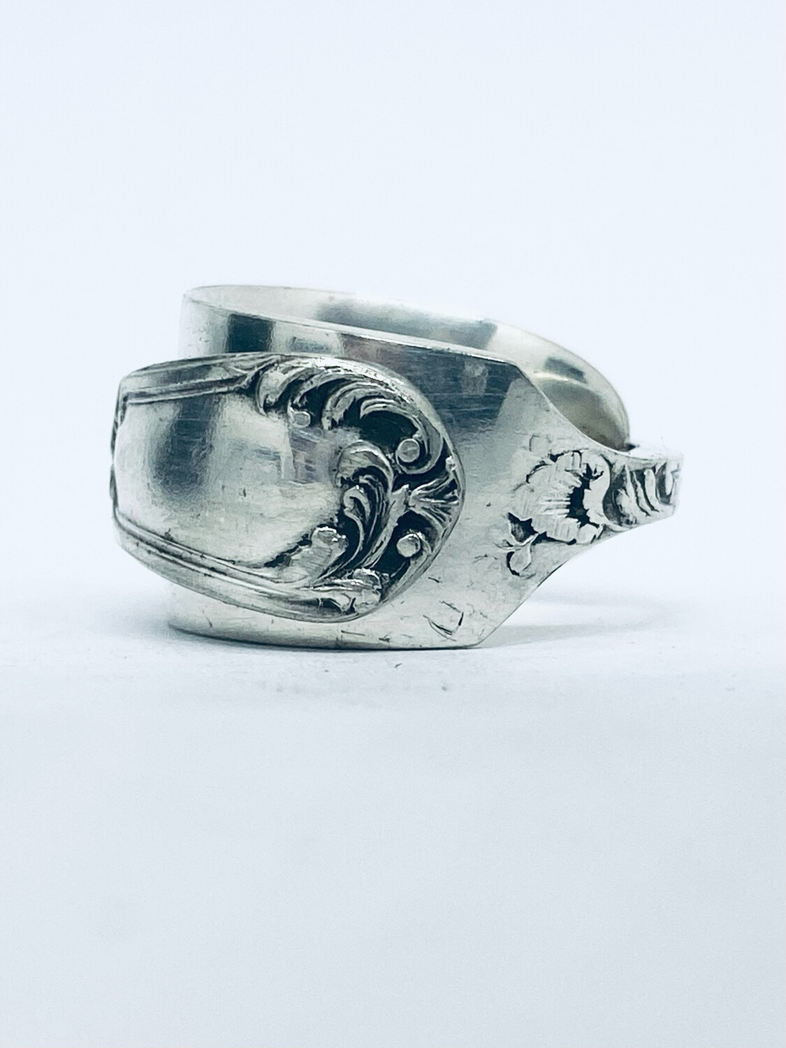 Anello SPALMABURRO antica posata in argento