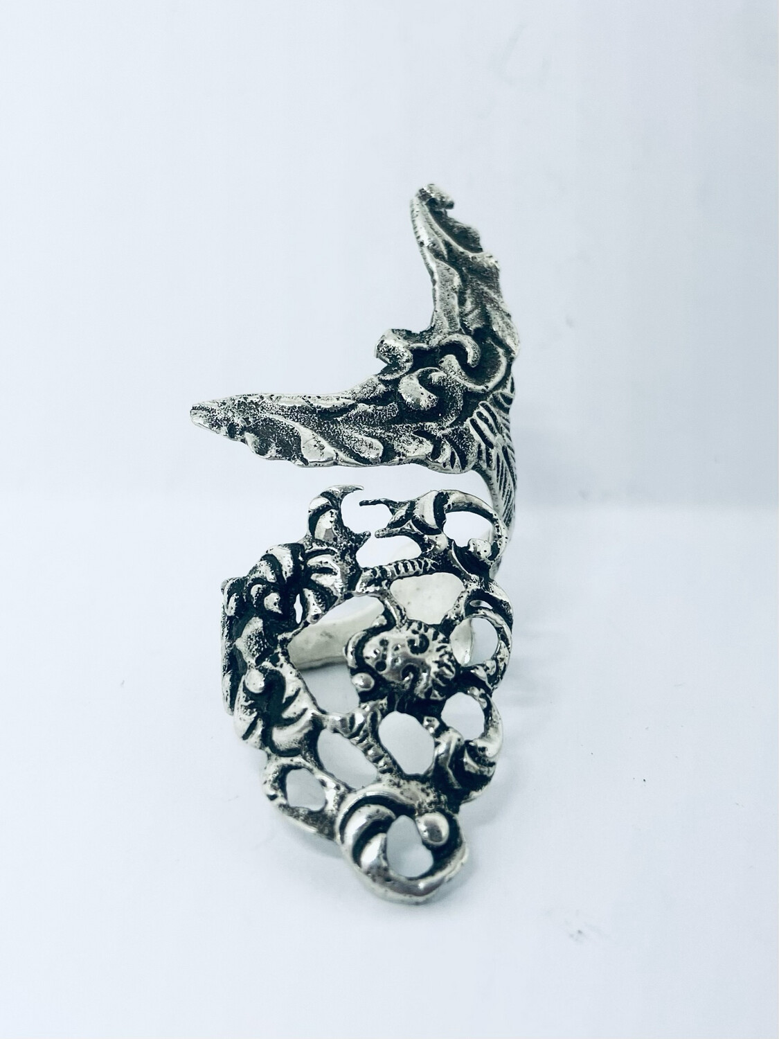 Anello SPIRALE ANGELO/CODINA/SIRENA antica posata in argento