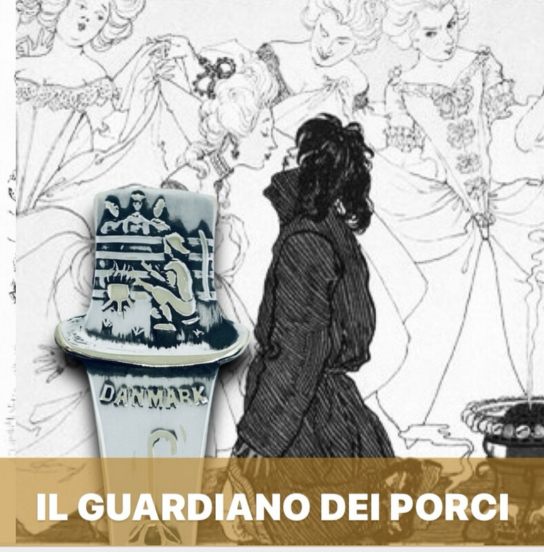 Anello IL GUARDIANO DEI PORCI FAVOLA ANDERSEN  antica posata