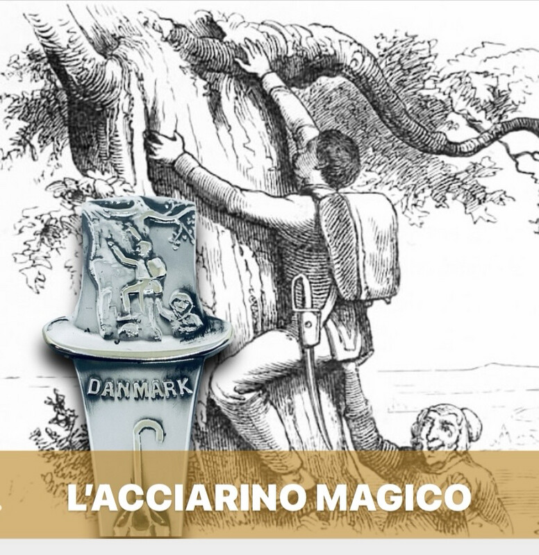 Anello L’ACCIARINO MAGICO FAVOLA ANDERSEN  antica posata