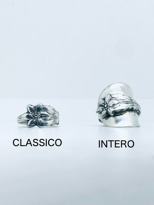 Anello INTERO/CLASSICO ANEMONE antica posata in argento