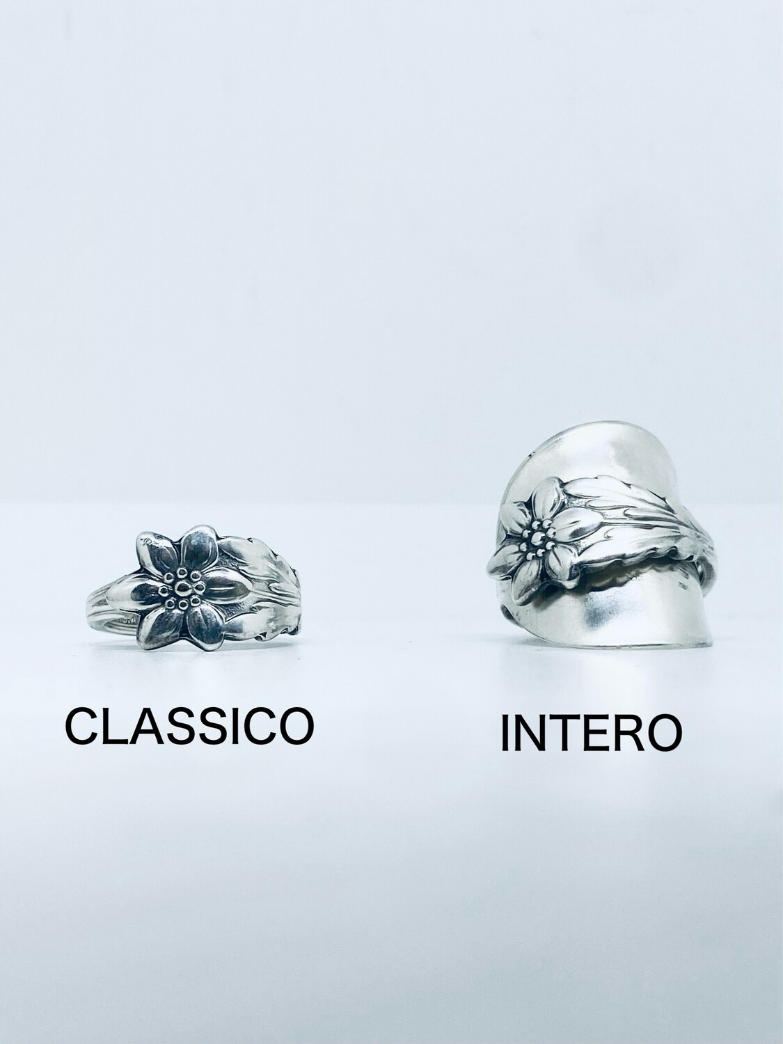 Anello INTERO/CLASSICO ANEMONE antica posata in argento
