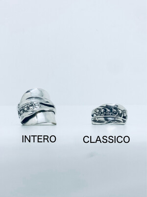 Anello INTERO/CLASSICO MUGHETTO antica posata in argento