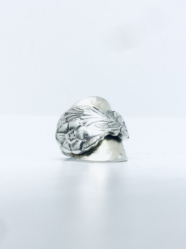 Anello INTERO FIORE antica posata