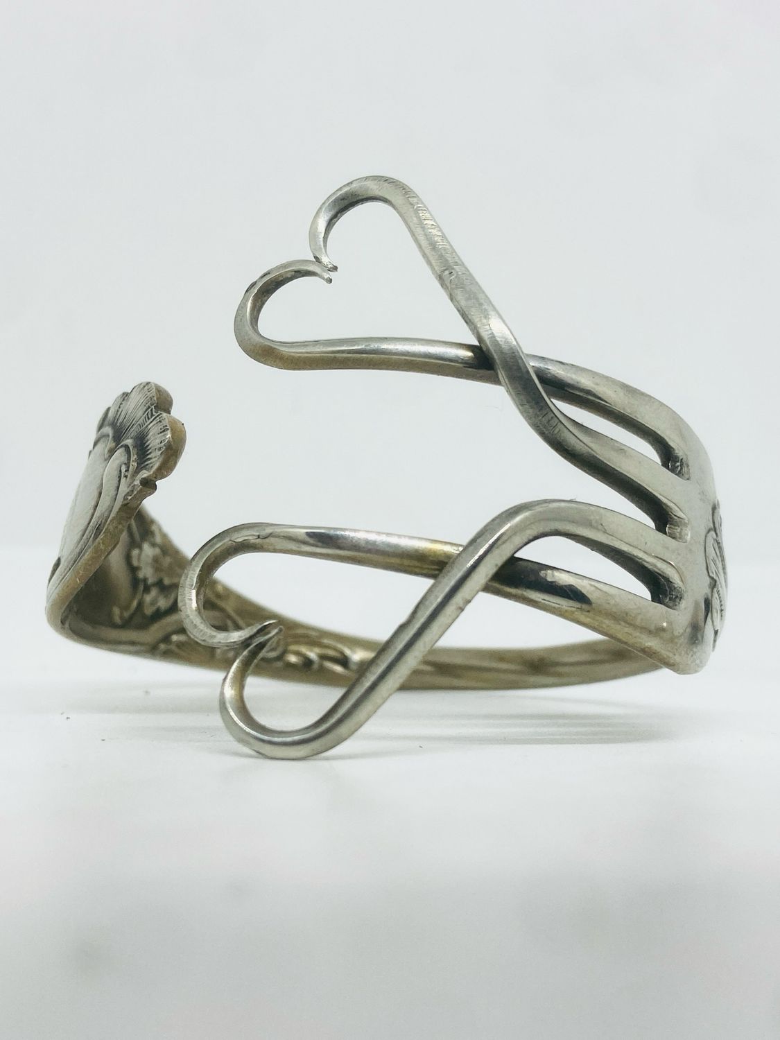 Bracciale FORCHETTA ALPACCA antica posata