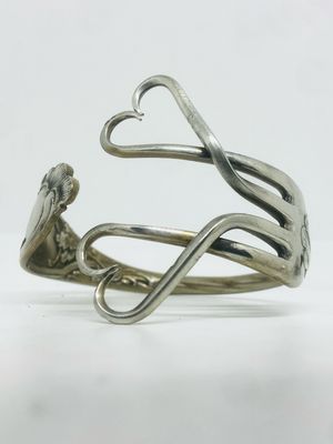 Bracciale FORCHETTA ALPACCA antica posata