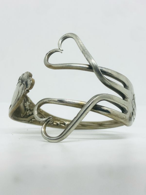 Bracciale FORCHETTA ALPACCA antica posata