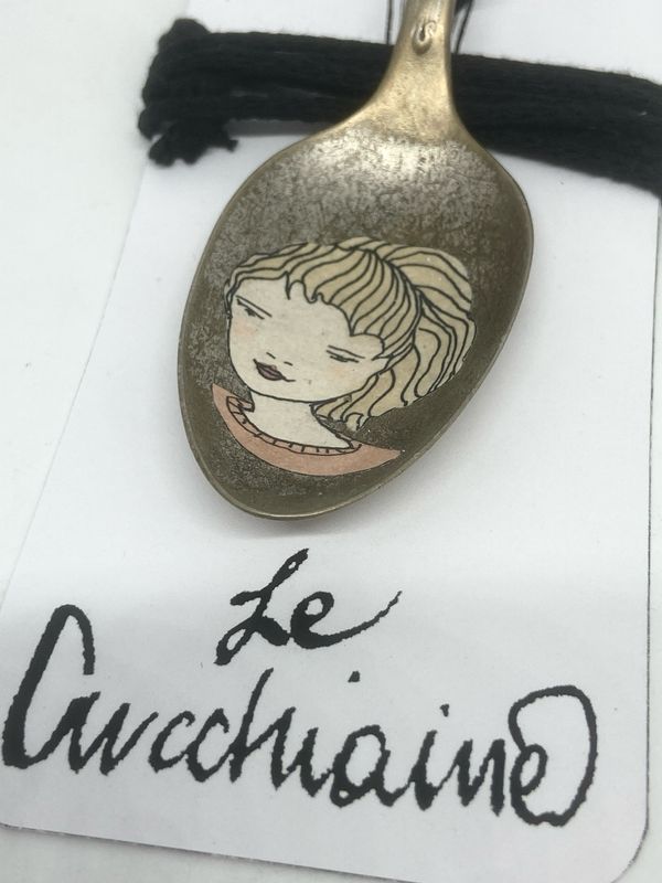Ciondolo/Pendente &quot;Le Cucchiaine&quot; antica posata