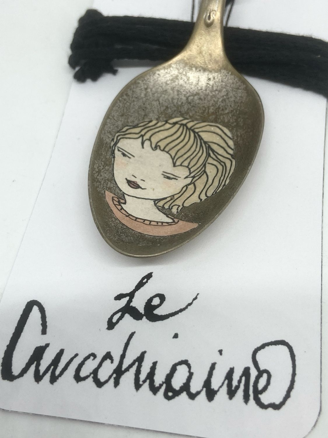Ciondolo/Pendente &quot;Le Cucchiaine&quot; antica posata