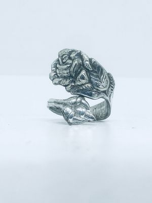 Anello PINZA CAPELLI ROSA antica posata