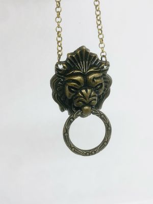 Ciondolo/Pendente MANIGLIA LEONE GRANDE antica serratura