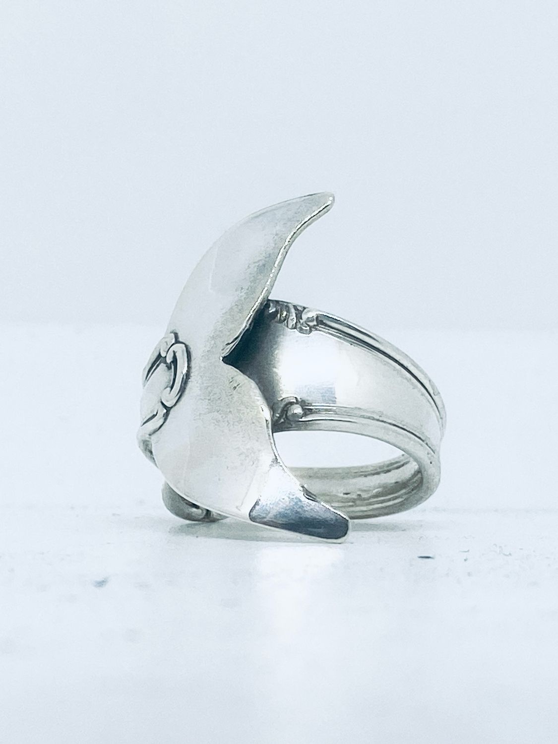 Anello CODA BALENA 03 antica posata in argento