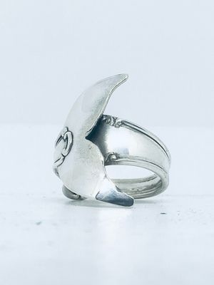 Anello CODA BALENA 03 antica posata in argento