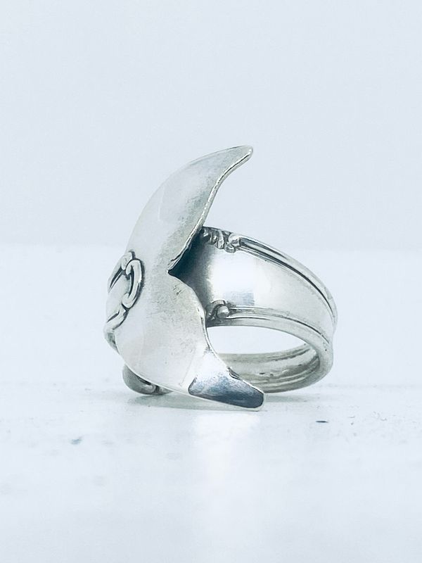 Anello CODA BALENA 03 antica posata in argento