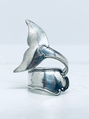 Anello CODA BALENA 05 antica posata in argento