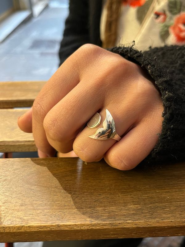 Anello MINI CODA 06 INTERO FALANGINA SALE antica posata