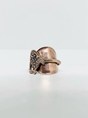 Anello INTERO UCCELLO DI TAMPERE antica posata in argento