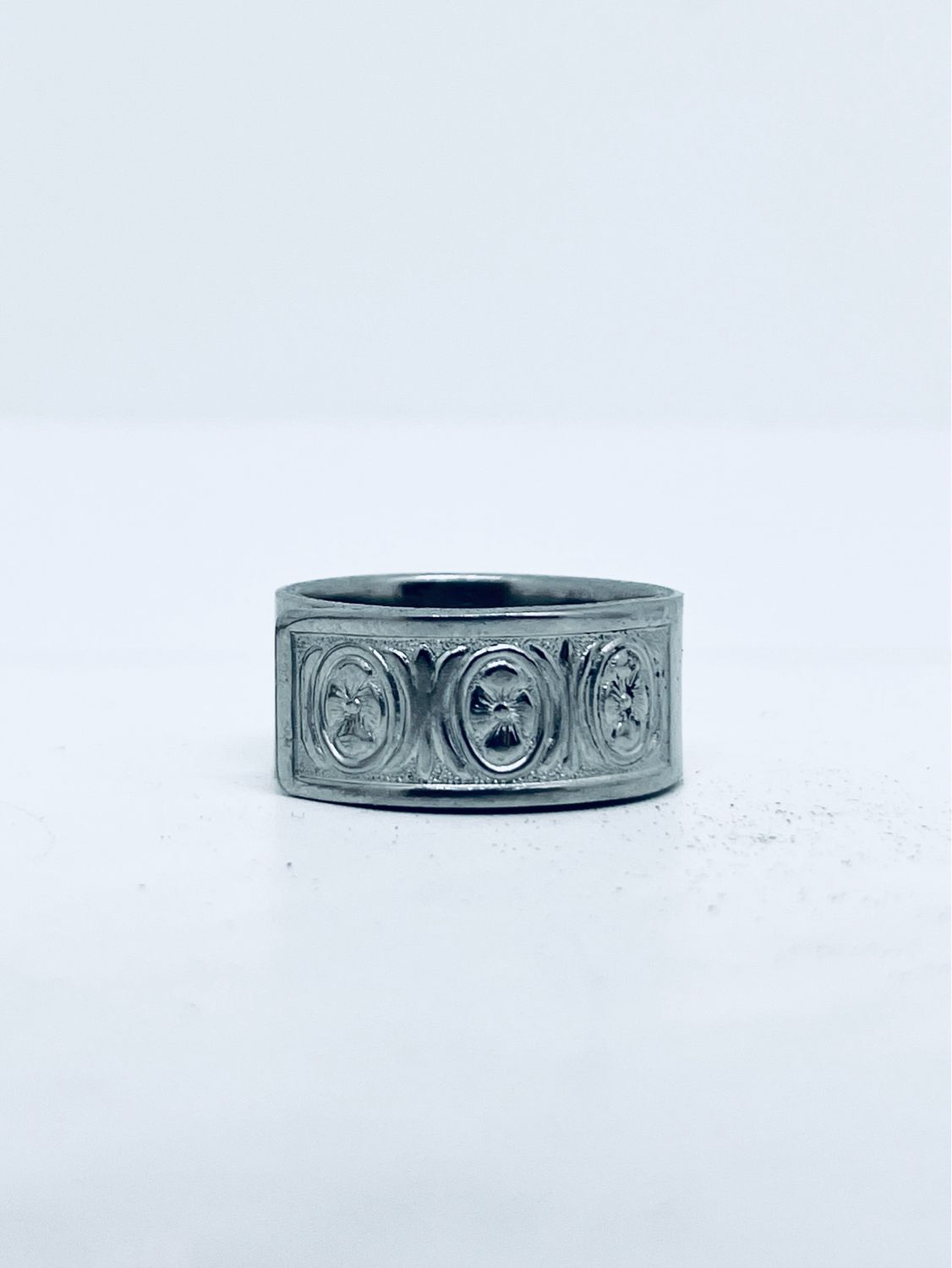 Anello FEDINA MANICO CUCCHIAINO INOX antica posata in acciaio 